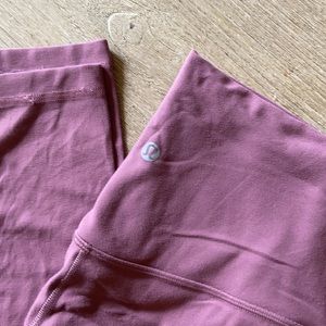 Lululemon Align 28” size 6 “So Merlot”